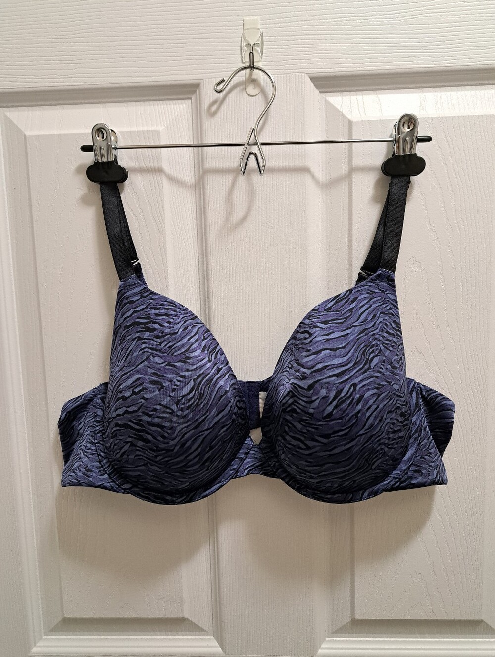 Deesse Lingerie Blue Contour T-Shirt Bra Womens Size 42C Abstract Adjustable